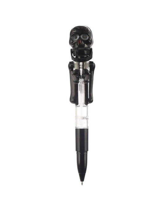 Black Skull Boxing Pen with Light Up Eyes