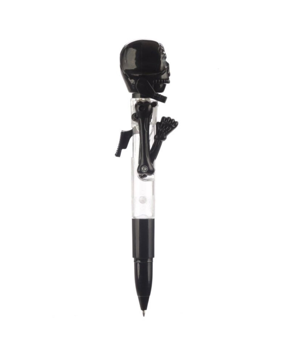Black Skull Boxing Pen with Light Up Eyes
