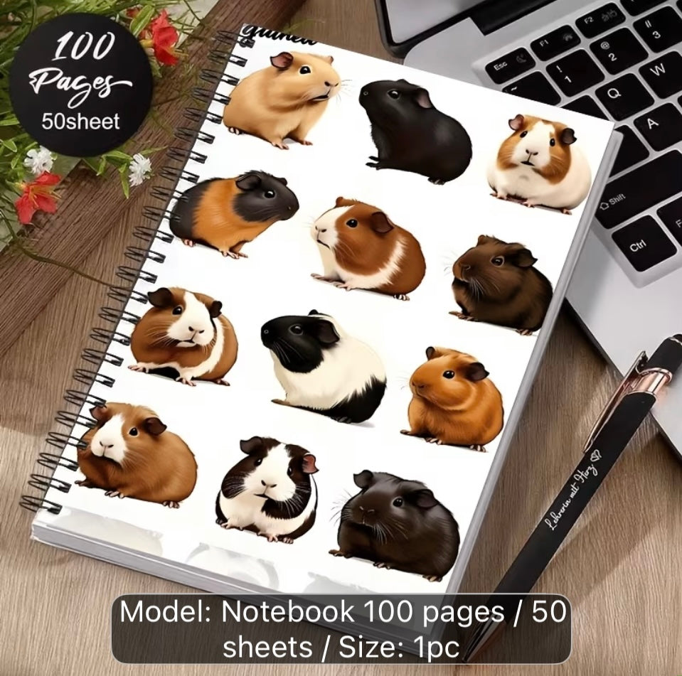 Guinea Pig design Spiral note book
