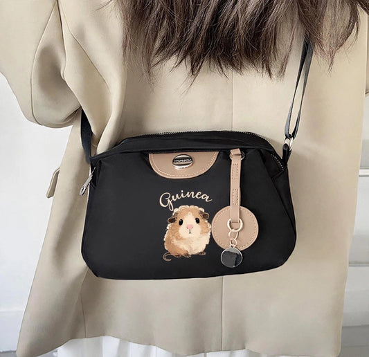 Guinea Pig themed Handbag in Black