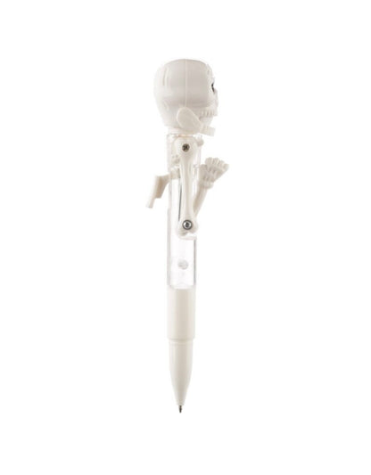 White Skull Boxing Pen with Light Up Eyes