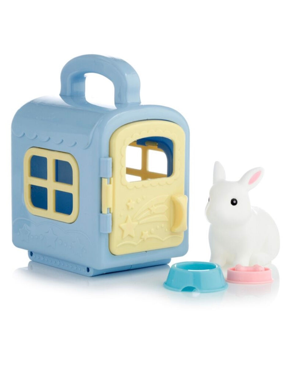 Cute Rabbit Carry Case Set Includes Bowls