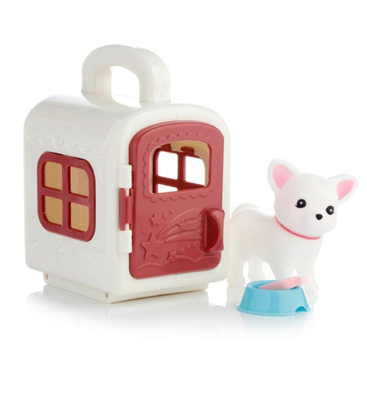 Cute Dog Carry Case Set Includes Bowl and Accessory