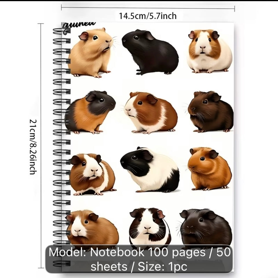 Guinea Pig design Spiral note book